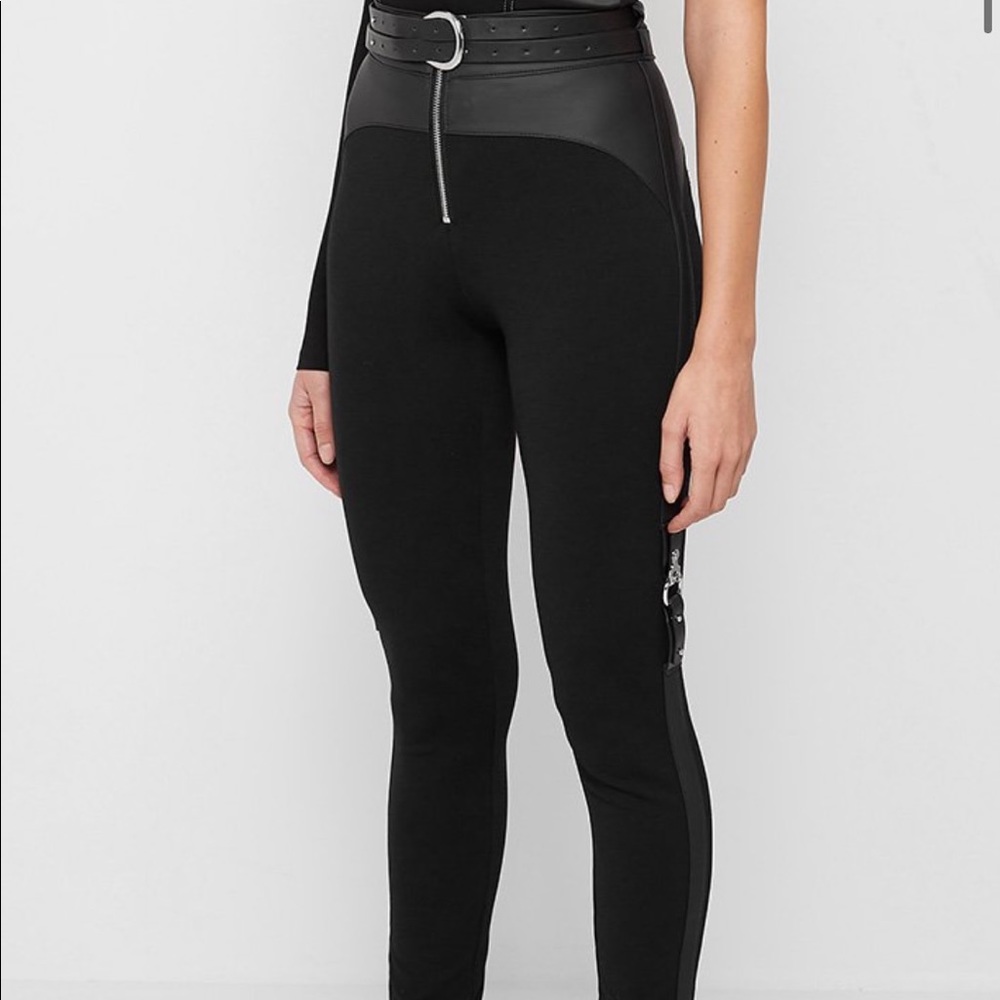 Manière De Voir Bandage Leggings W/ Belt